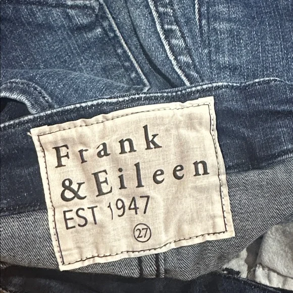 Frank & Eileen Women’s Blue Denim Sligo Skinny Jean Raw Hem Boho Classic Size 27 - Picture 13 of 14
